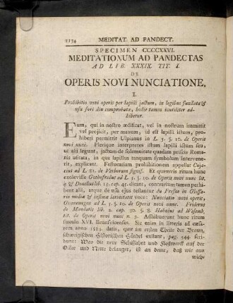1134-1141, Sp. 426. De Operis novi Nunciatione