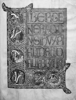 Goslarer Evangeliar — Initiale L des Matthäusevangeliums, Folio 11 recto