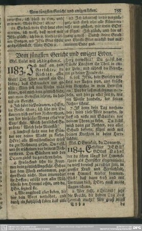 Vom jüngsten Gericht und ewigen Leben