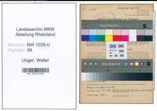 Entnazifizierung Walter Unger , geb. 23.09.1904 (Bauhilfsarbeiter)