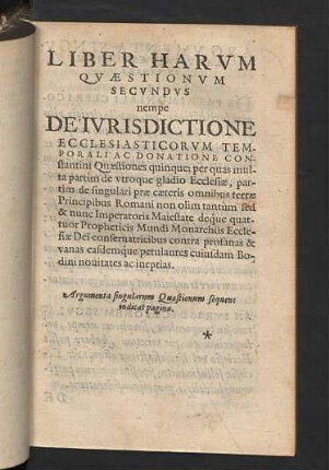 Liber harum quaestionum secundus
