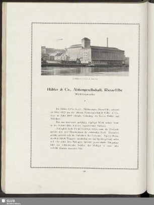Hübler & Co., Aktiengesellschaft, Riesa/Elbe Mühlenwerke