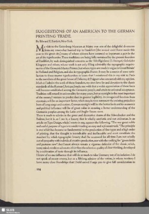 Suggestions Of An American To The German Printing Trade