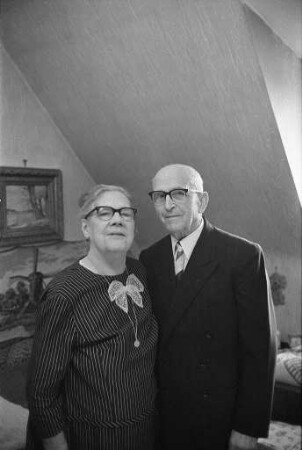 Diamanthochzeit der Eheleute Pauline und Edwin Stecher aus der Mathystraße
