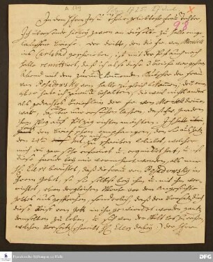 Brief von August Hermann Francke an Eleonore Charlotte von Gefug.