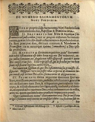 Disputatio theologica de numero sacramentorum novi foederis