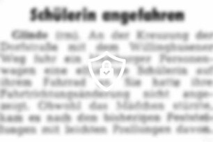 Schülerin angefahren