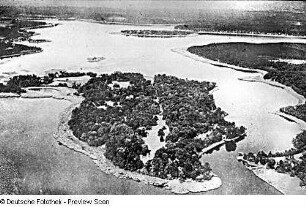 Potsdam. Pfaueninsel. Luftbildaufnahme