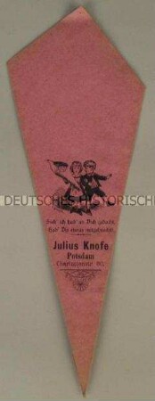 Bonbontüte aus dem Geschäft Julius Knofe