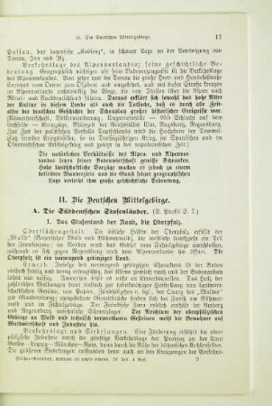 II. Die Deutschen Mittelgebirge