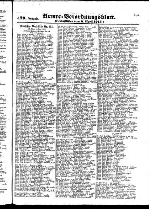 439.Ausgabe. Donnerstag, 8. April 1915