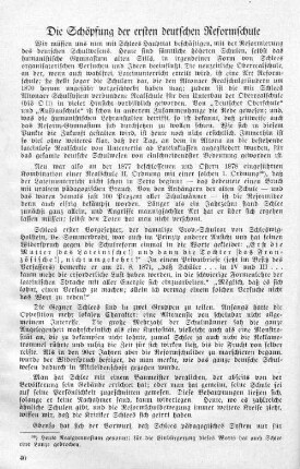 Die Schöpfung der ersten deutschen Reformschule