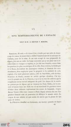 LX. Rive Mediterranéenne de l'Espagne