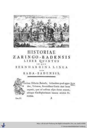 I. Liber V. Badensis. Linea Bernhardina.