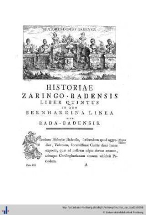 I. Liber V. Badensis. Linea Bernhardina.