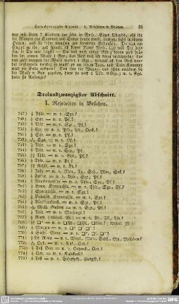 Dreiundzwanzigster Abschnitt
