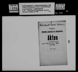 Albert Schüz, Oberregierungsrat