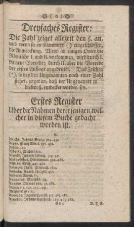 Dreyfaches Register: ...