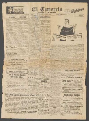 [Artículo de "El Comercio", Martes 10 de Agosto de 1926]