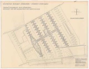 Gartenanlage Dietrich-Eckart-Siedlung, Eberswalde: Lageplan 1:1000