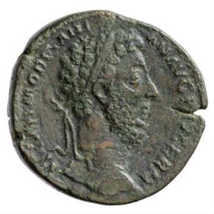 Münze, Sesterz, 184 - 185 n. Chr.