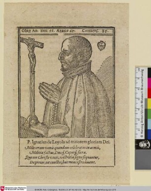 P. Ignatius Loyola ad maiorem gloriam Dei.
