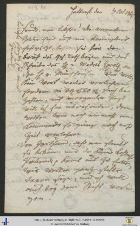 Brief (NL 7/IV B 84).