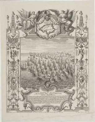 Ergebung der auf dem/ Mittelländischen Meer gelegenen Balearischen/ INSUL MAIORICA.