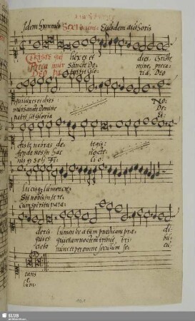 Schröter, Leonhart: Christe qui lux es