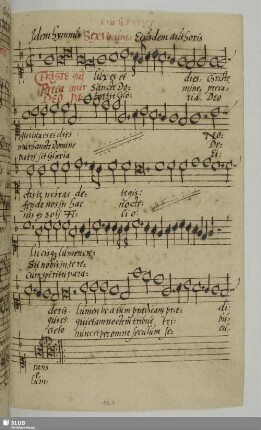Schröter, Leonhart: Christe qui lux es