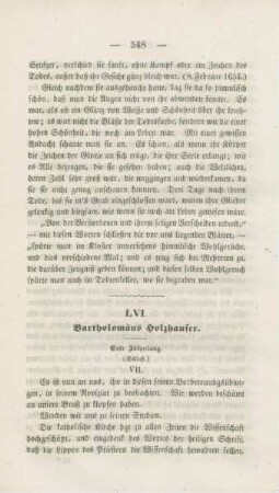548-561 Bartholomäus Holzhauser : erste Abtheilung (Schluß)