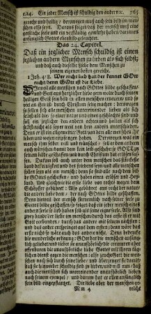 Das 24. Capitel. Daß ein jeglicher Mensch schuldig ist einen jeglichen andern Menschen zu lieben als sich selbst [...].