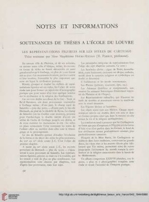 Soutenances de thèses a l'École du Louvre