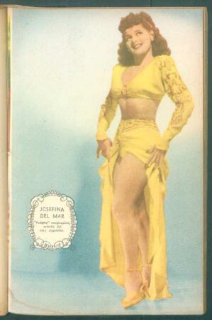 Josefina del Mar, "vedette" neoyorquina, estrella del cine argentino - [Fotografía]