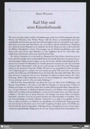 Karl May und seine Künstlerfreunde