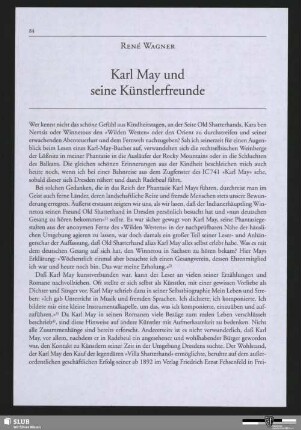 Karl May und seine Künstlerfreunde