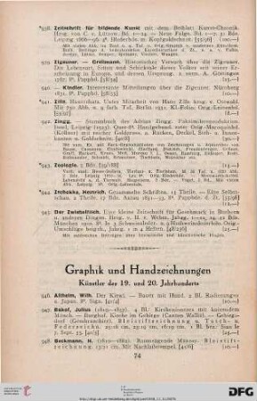 Graphik und Handzeichnungen (Nr. 946-1174)