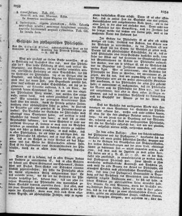 Geschichte der pythagorischen Philosophie / Heinrich Ritter. - Hamburg, Friedrich Perthes, 1826