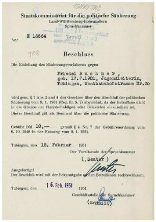 Buchner, Friedel