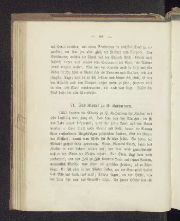 71. Das Kloster zu S. Katharinen.