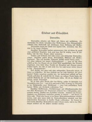 Erlebtes und Erlauschtes