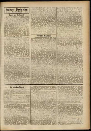 Zweite Ausgabe vom Donnerstag, den 24. Oktober 1912.
