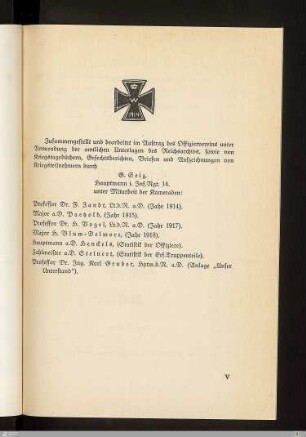 Am Buch beteiligte Personen