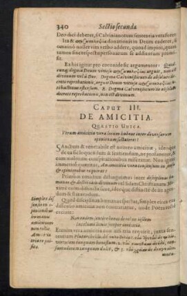Caput III. De Amicitia.