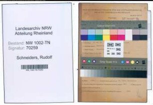 Entnazifizierung Rudolf Schneiders , geb. 19.05.1907 (Kraftfahrer)