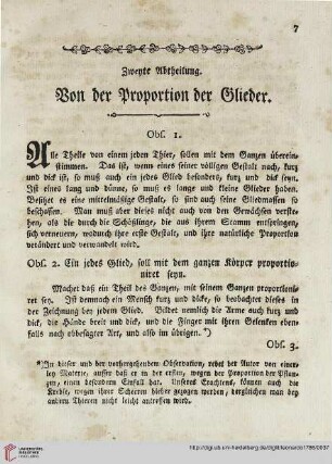 Zweyte Abtheilung. Von der Proportion der Glieder