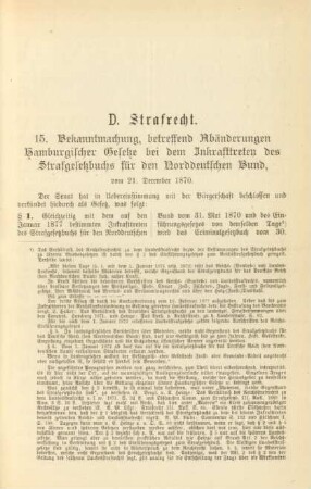 D. Strafrecht