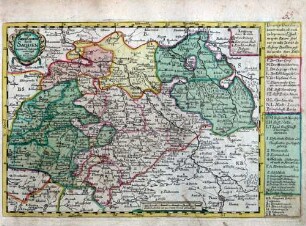 Neue Reise Charte durch Sachsen ; zum beqvemen Gebrauch verfertiget von Joh. George Schreibern in Leipzig