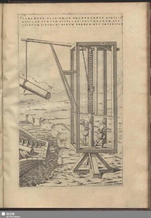 Forma Novae Machinae, Ad Exonerandas Quasvis Naves, Ad Portum Appulsas, Columnarum Aut Aliarum Ejus Modi Rerum Ponderibus Impeditas