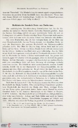 Medizinische Sanskrit-Texte aus Turkestan